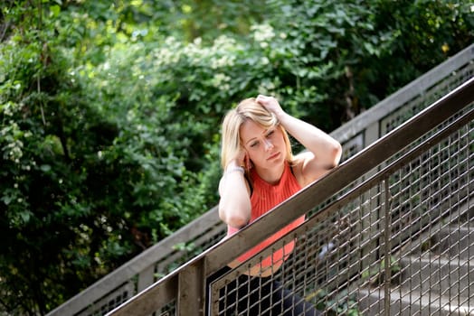 thoughtful young woman
