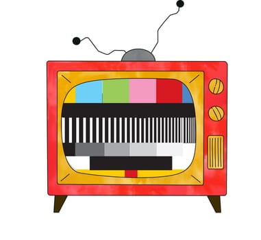 tv retro no signal screen