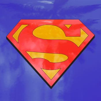 superman emblem hero sign