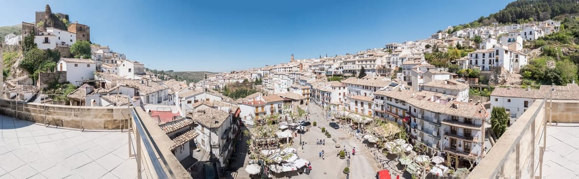 Panoramic view of Cazorla village, in the Sierra de Cazorla, Segura and the Villas (Biosphere Reserve), Jaen, Spain