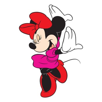 minnie mouse red dacing