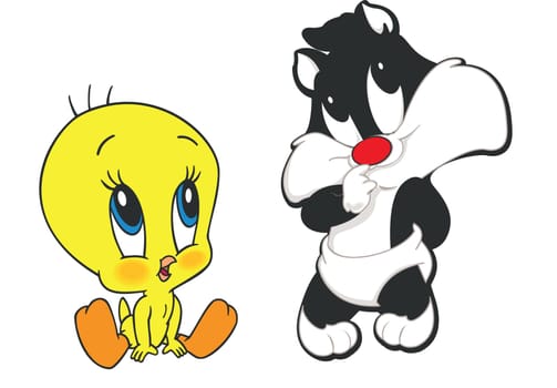 Sylvester cat Tweety Bird baby