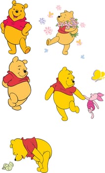 Winnie the Pooh  bear cartoon