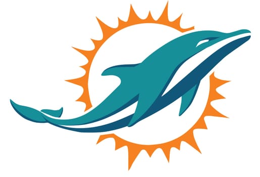 miami dolphins illustration logo