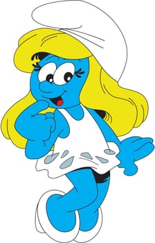 smurfette comics cartoon illustration