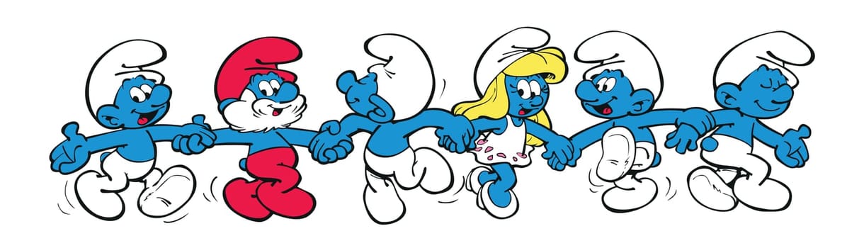 smurfs ilustration cartoon