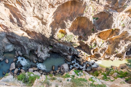 'El Caminito del Rey' (King's Little Path), World's Most Dangerous Footpath reopened in May 2015. Ardales (Malaga), Spain