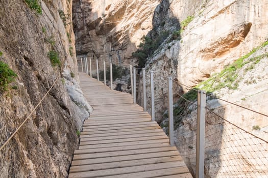 'El Caminito del Rey' (King's Little Path), World's Most Dangerous Footpath reopened in May 2015. Ardales (Malaga), Spain.