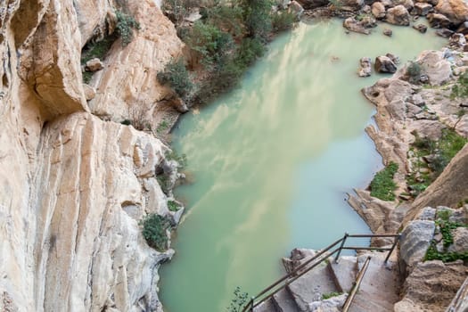 'El Caminito del Rey' (King's Little Path), World's Most Dangerous Footpath reopened in May 2015. Ardales (Malaga), Spain.