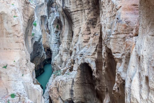 'El Caminito del Rey' (King's Little Path), World's Most Dangerous Footpath reopened in May 2015. Ardales (Malaga), Spain.
