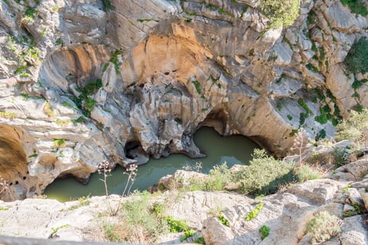 'El Caminito del Rey' (King's Little Path), World's Most Dangerous Footpath reopened in May 2015. Ardales (Malaga), Spain