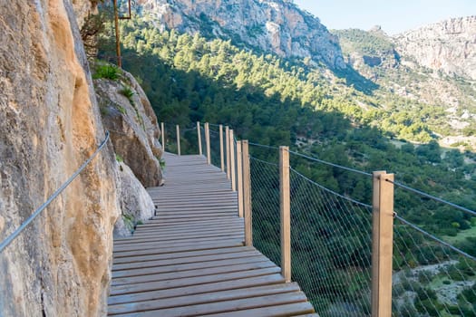 'El Caminito del Rey' (King's Little Path), World's Most Dangerous Footpath reopened in May 2015. Ardales (Malaga), Spain.