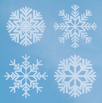 snowflakes blue blackgorund  frost
