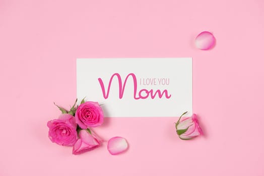 View from above. Background for Mothers Day.