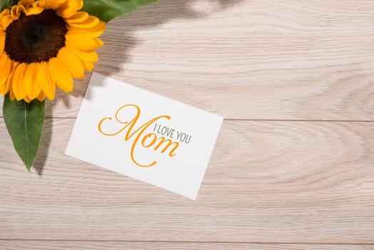 View from above. Background for Mothers Day.