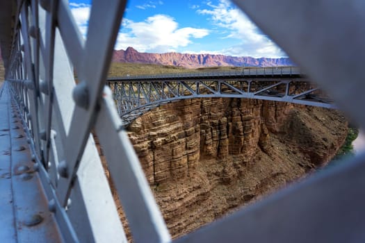 Beautiful landscape of Marble Canyon as seen from Navajo Bridge in Arizona