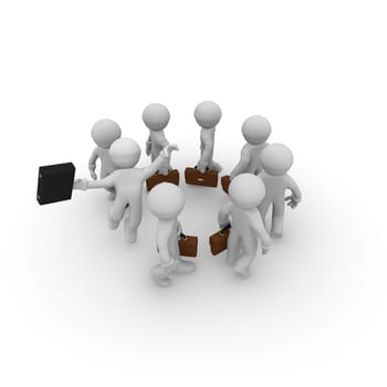 Career or business concept, Successful living or great job concept, 3d rendering