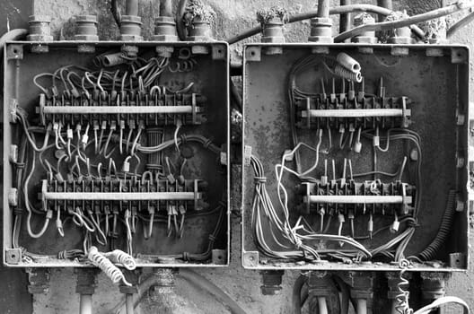 Old rusty eletrical box