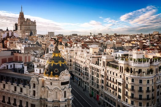 Madrid city center, Gran Vis Spain