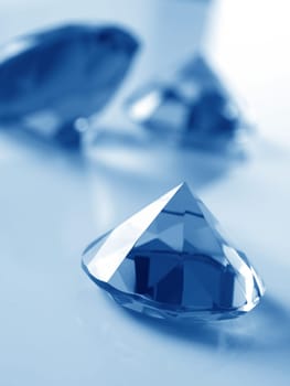 Close up of big diamonds, concept of success or luxury