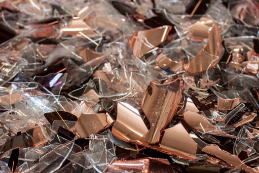 colorful broken glass concept for problem and something damaged background
