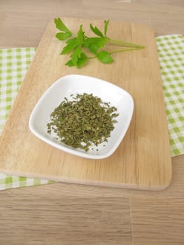 Dried and fresh lovage