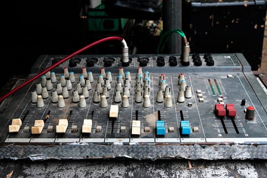 mixer control desk vintage old