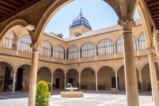 Cloister of the Hospital de Santiago, Ubeda, Jaen, Spain