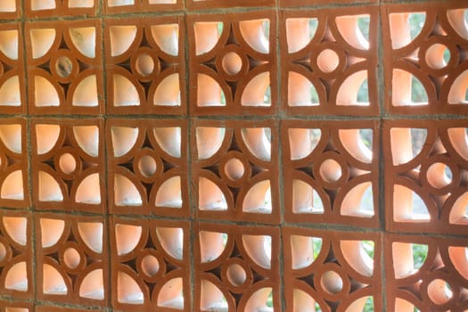 Brickwork Lattice Wall Home Interior, stock photo