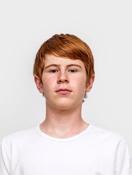 cool looking young boy with red hair