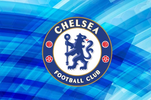 chelsea fc club soccer blue background