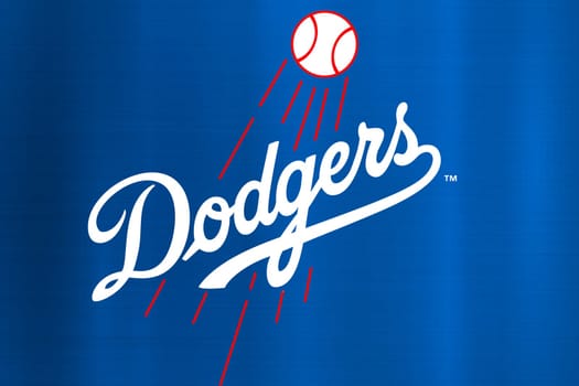 los angeles dodgers blue background