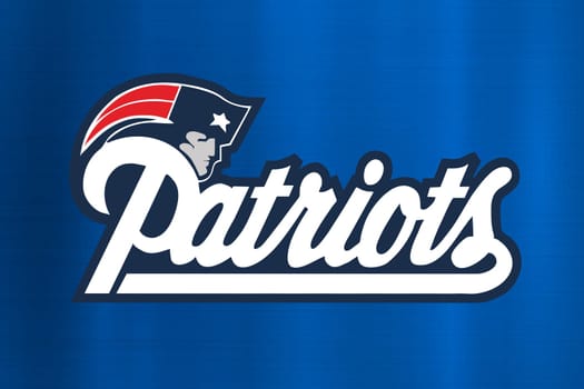 New England Patriots NFL blue background team