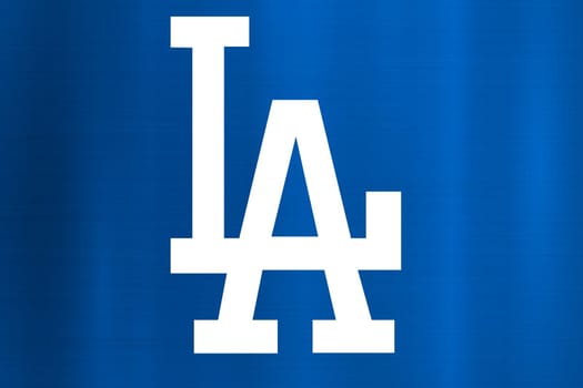 los angeles dodgers team  blue background