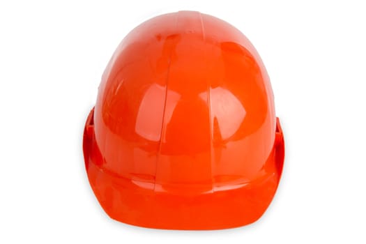 Safety helmet exposed on white background