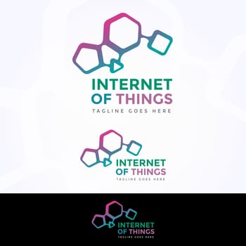 Internet Of Things Logotype and Tagline. Vector template.