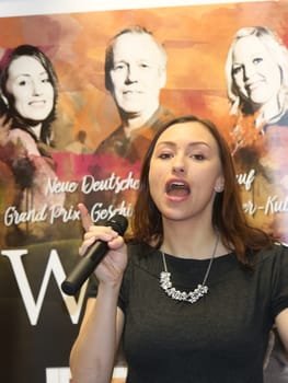 Carolin Frölian (Gruppe Wind) during her promotional tour for her new CD "Liebes Leben"" on 05.05.2017 in Staßfurt"