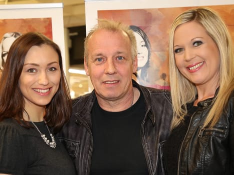 Group Wind (Carolin Frölian,Andreas Lebbing and Julia Breuer) during their promotional tour for their new CD "Liebes Leben"" on 05.05.2017 in Staßfurt"