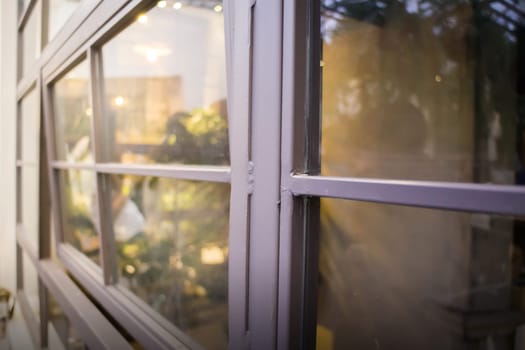 Black Frame Of Modern Window, stock photo