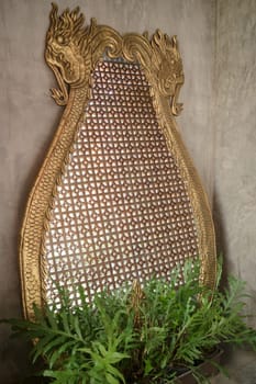 Old Wooden Frame Mirror With Reflection, stock photo