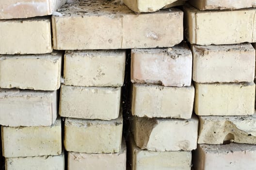 Pile of old bricks