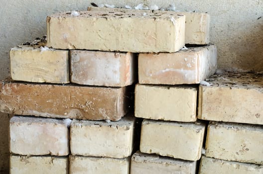 Pile of old bricks
