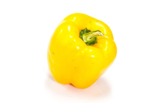 colored peppers over white background, Fresh vegetables sweet Peppers or Bell peppers