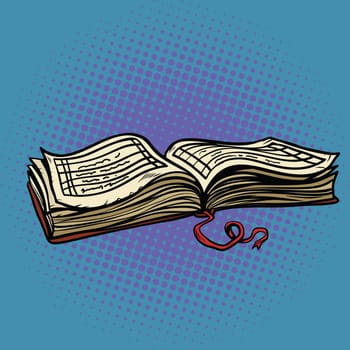 the old account book. Banking and accounting. Pop art retro vector illustration