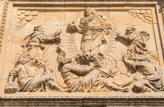 Savior Chapel (El Salvador) detail facade, Ubeda, Jaen, Spain