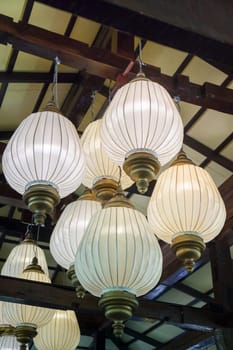 Interior Decorating Hanging Lantern Lamps, stock photo