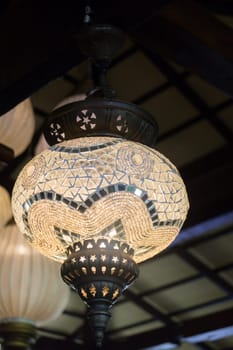 Interior Decorating Hanging Lantern Lamps, stock photo