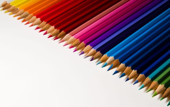 pointed in a row