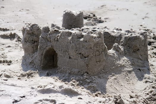 Sandcastle on the beach