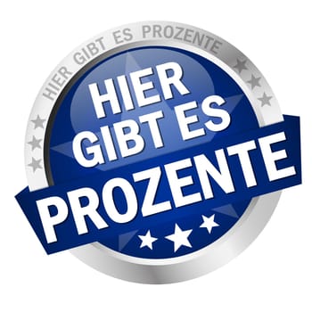 Button with banner - Here are percentages